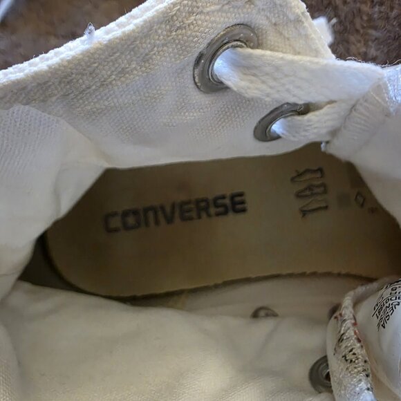 Converse Chuck Taylor All Star High Top Sneakers White Canvas Women’s 6 Men’s 4 - Picture 5 of 13